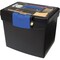 Storex File Storage Box, 10-9/10"Wx13-1/4"Dx11"H, Black/Blue STX61415B02C - alternate 3